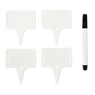 Country Cottage 5 Piece Ceramic Cheese Marker Set By Twine