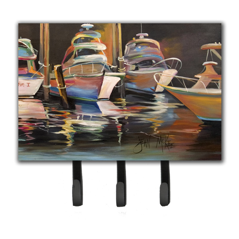 Caroline S Treasures Sea Chase Deep Sea Fishing Boats Key Holder Wayfair