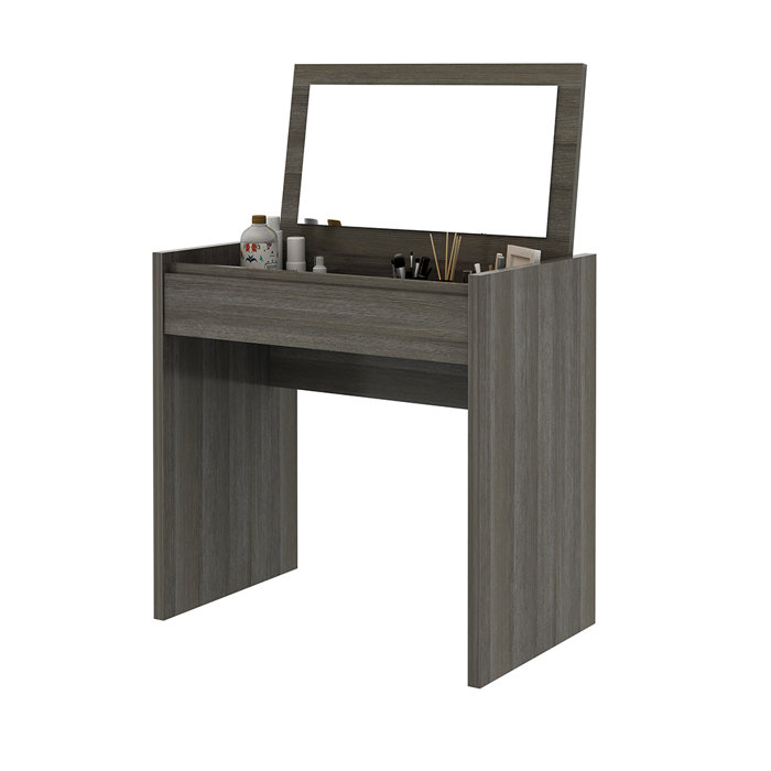 Latitude Run Makeup Table Vanity Dressing Table With Flip Desktop