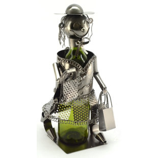 Shopping Lady 1 Bottle Tabletop Wine Rack