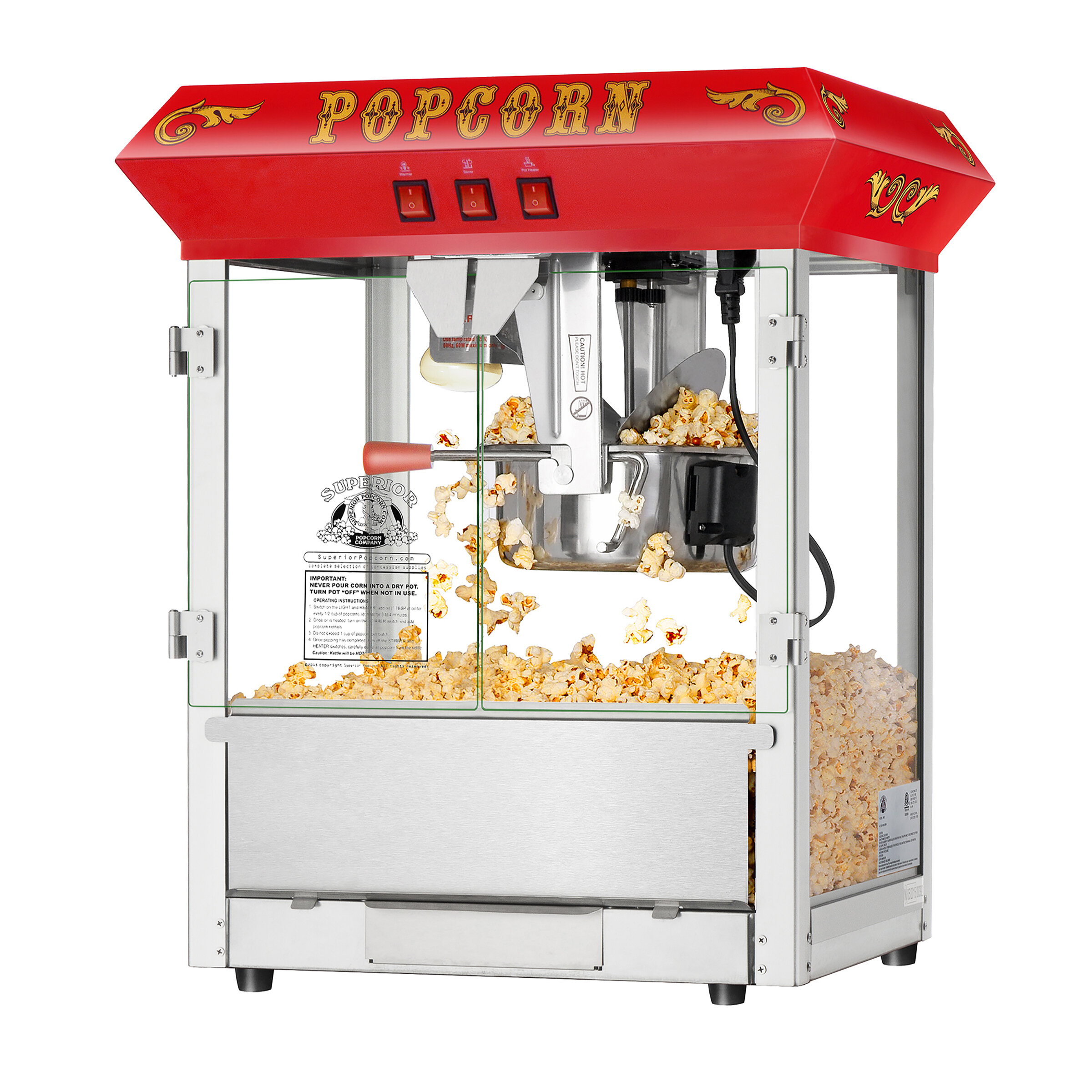 Superior Popcorn Company 8 Oz Hot And Fresh Tabletop Popcorn