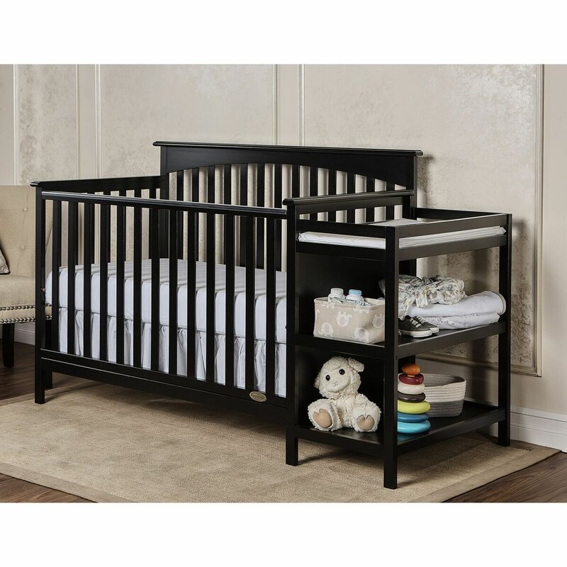 baby crib and changer