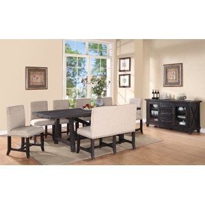 Gaudette 8 Piece Wood Dining Set by Gr..