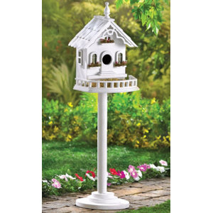 Cape Cod Pedestal 29.5 in x 9.5 in x 8.5 in Birdhouse