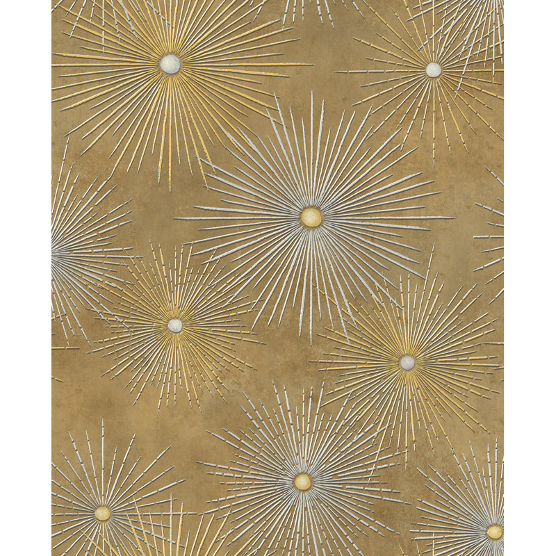 Mercer41 Abou Retro Starburst 33 L X 20 5 W Wallpaper Roll