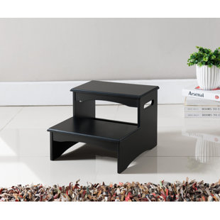 Wooden Bedside Step Stools Wayfair 2 Step Manufactured Wood Stool
