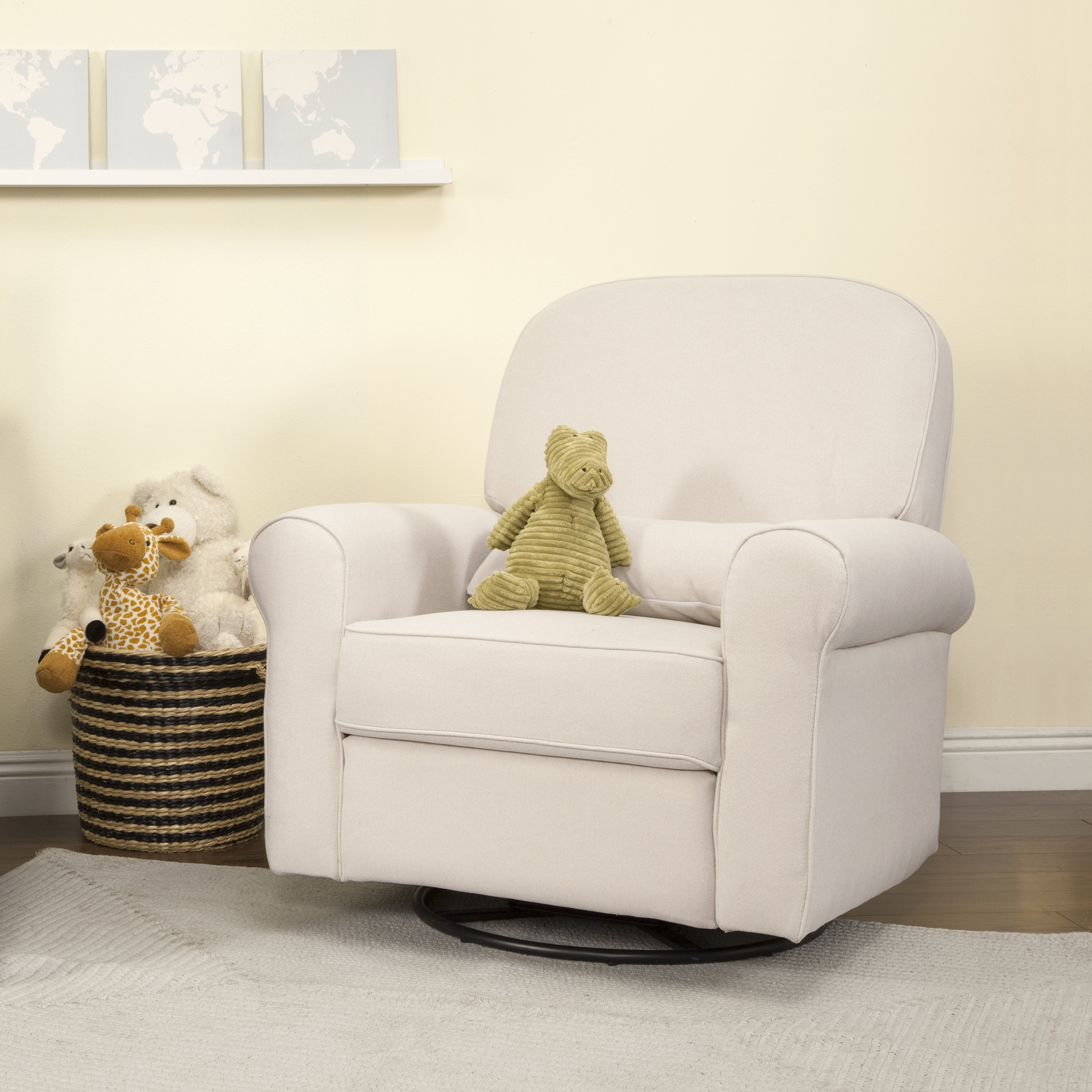 cream nursery glider