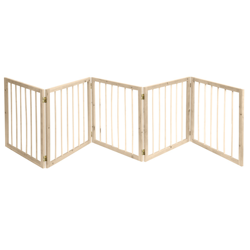 Wooden Round Rod Pet Gate