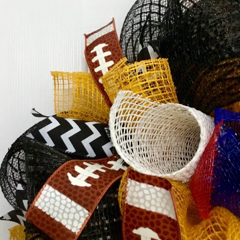 What A Mesh Pittsburgh Steelers Football Sports 24 Acrylic Wreath Wayfair