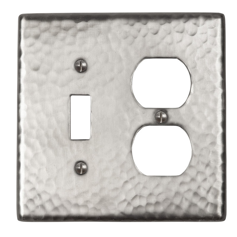 Light Switch Covers Home Decor Outlet Brushed Texture Gray Grey Pattern