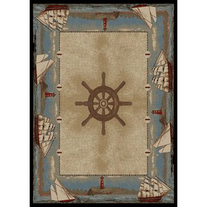 Warner Key West Beige/Blue Area Rug