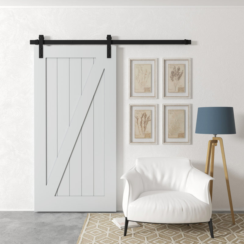 Urban Woodcraft Paneled Wood California Barn Door With