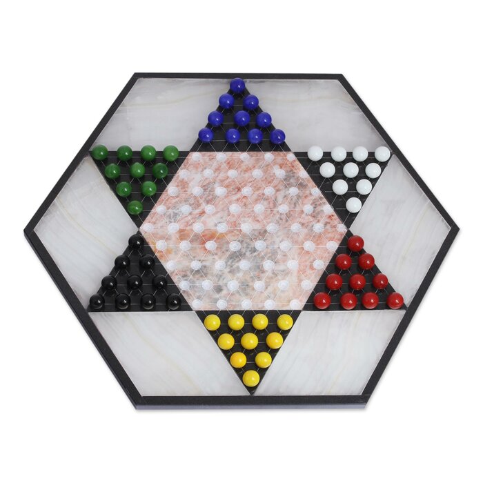 marble chinese checkers board