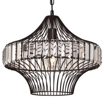 House Of Hampton Enid 1 Light Single Drum Pendant Reviews Wayfair