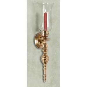 Swirl Brass Sconce