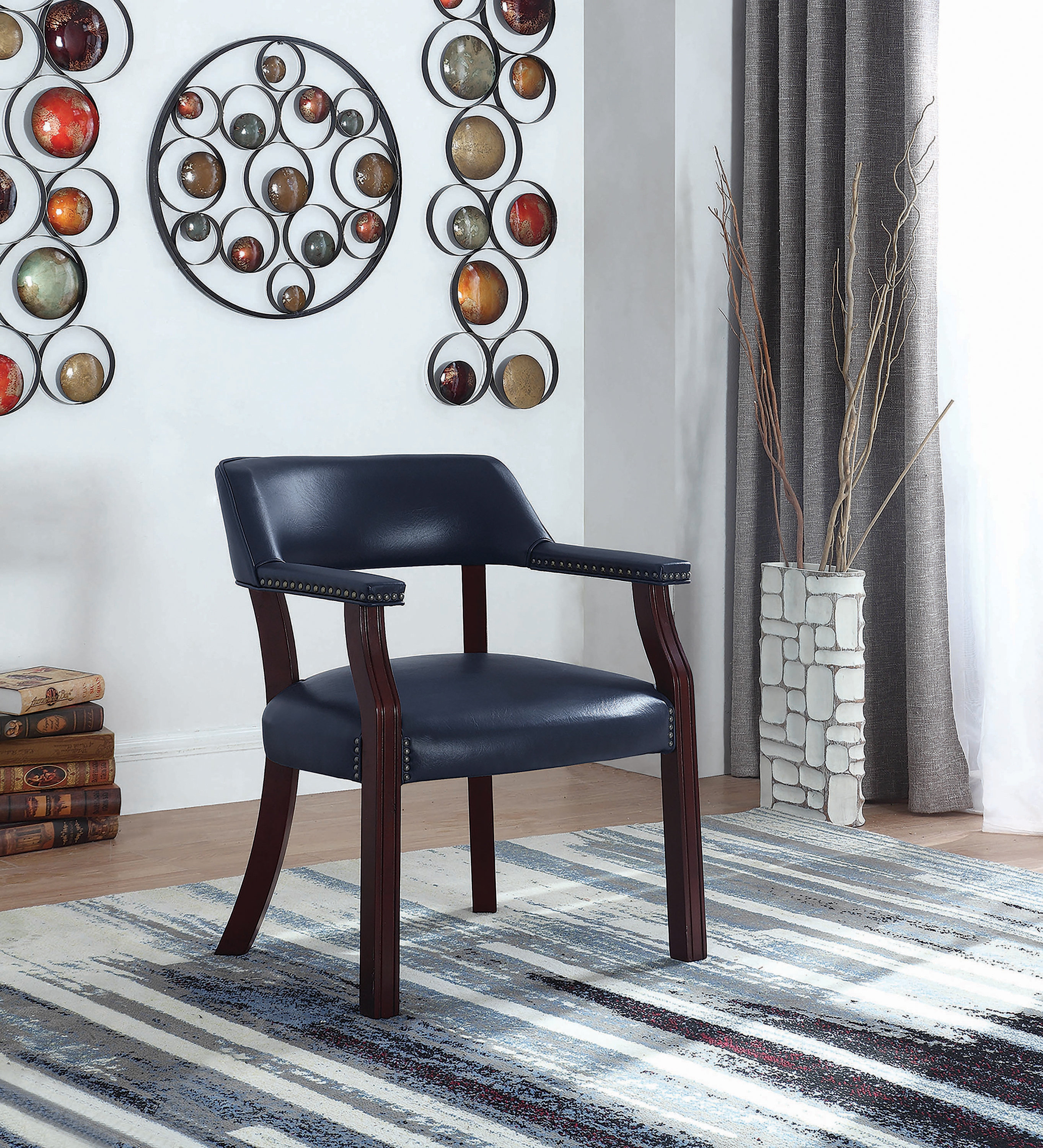Breakwater Bay Heim 25" W Faux Leather Armchair | Wayfair