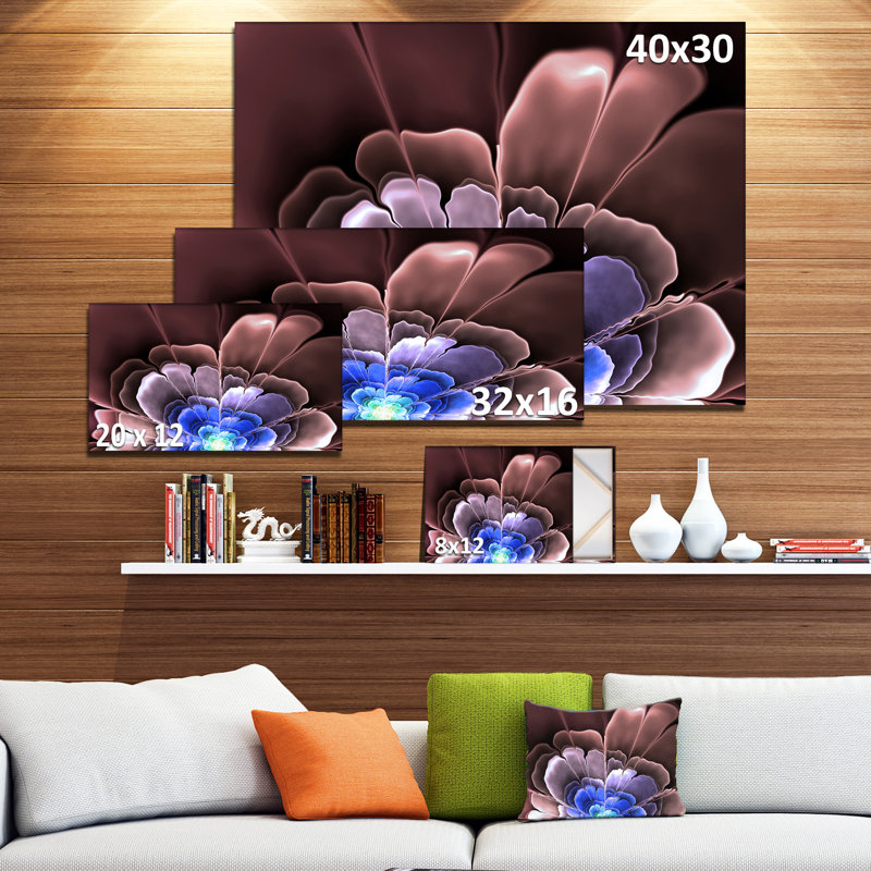 East Urban Home Abstract Flower Fractal Pattern Graphic Art
