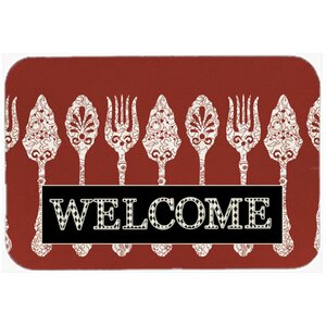 Serving Spoons Welcome Kitchen/Bath Mat