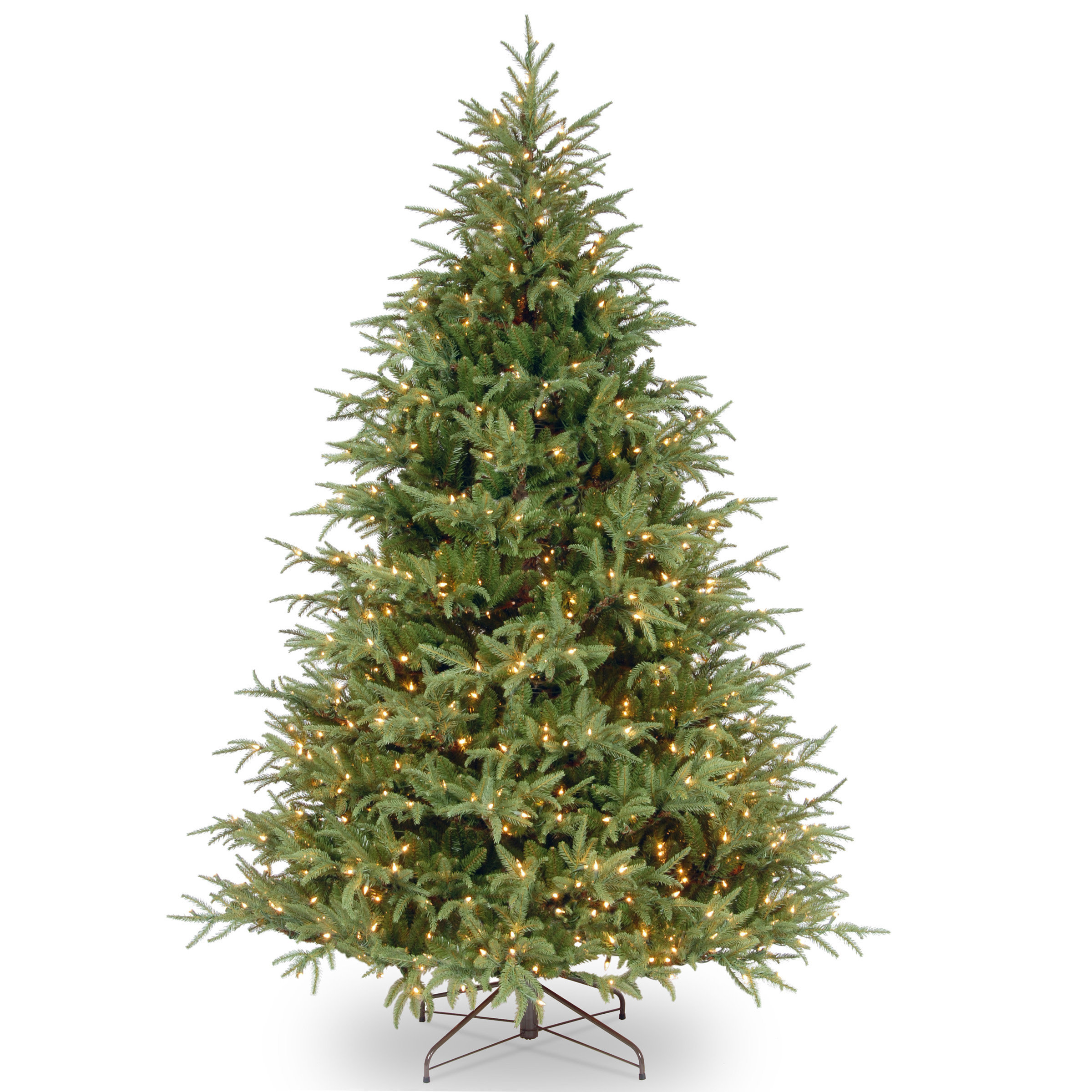 Beachcrest Home Frasier Grande Green Fir Artificial Christmas Tree With White Multi Color Reviews Wayfair