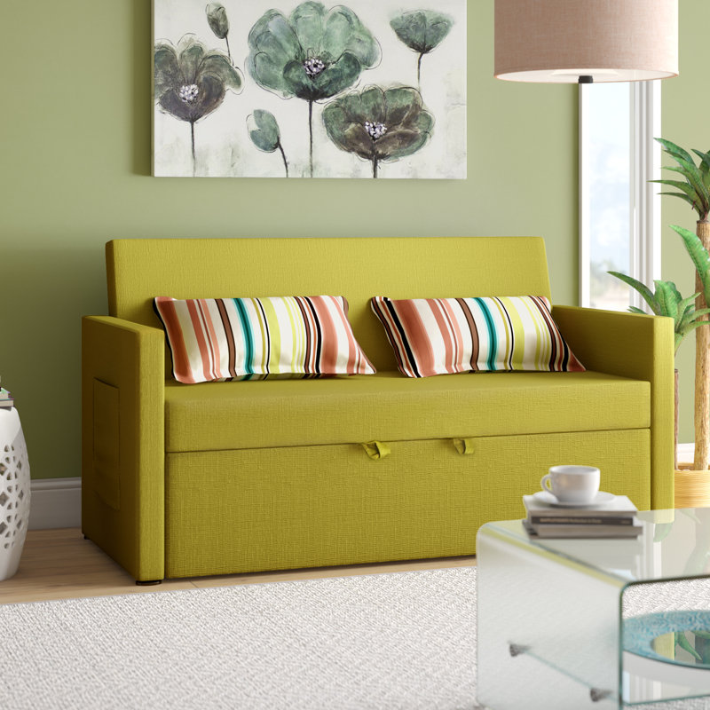 Latitude Run® Corvallis 64" Square Arm Sofa Bed & Reviews ...