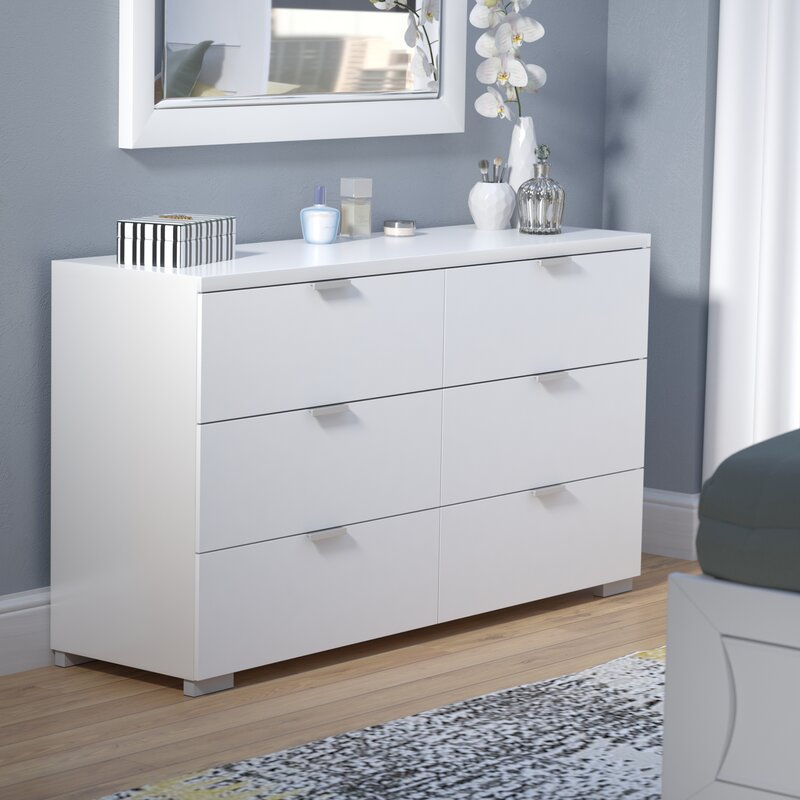 Wade Logan® Louie 6 Drawer Double Dresser & Reviews | Wayfair