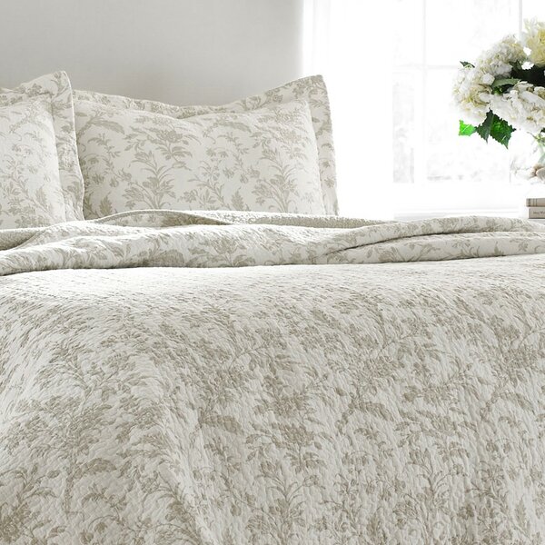 Gray Laura Ashley 199284 5-Piece Venetia Daybed Cover Set