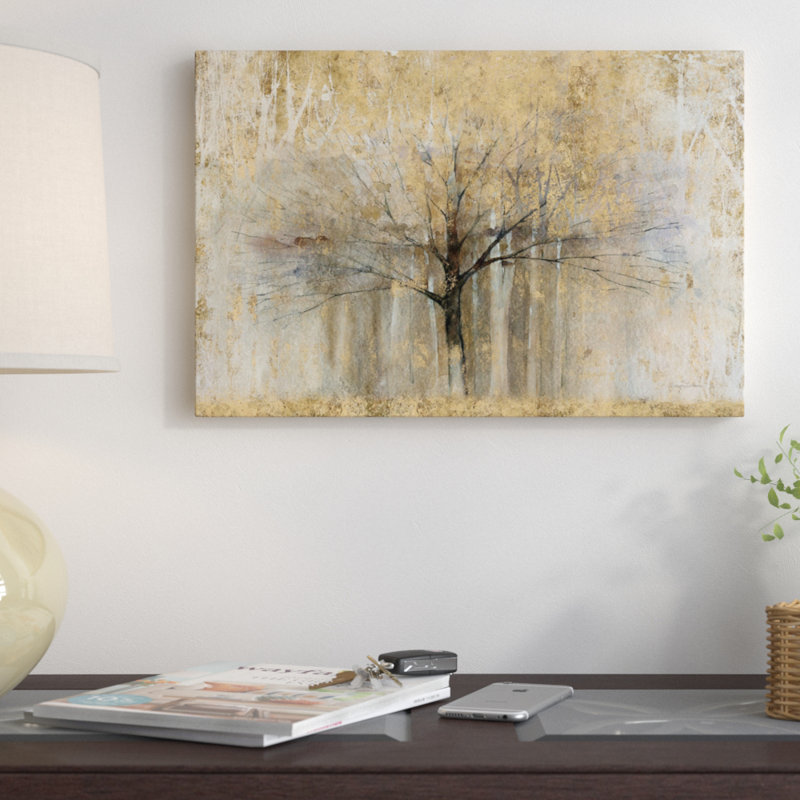 East Urban Home Open Arms Of Gold I Painting Print On Wrapped