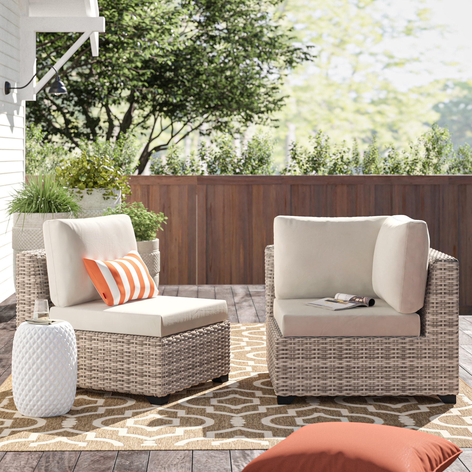 Sol 72 Outdoor Outdoor Replacement Cushion Set Wayfair
