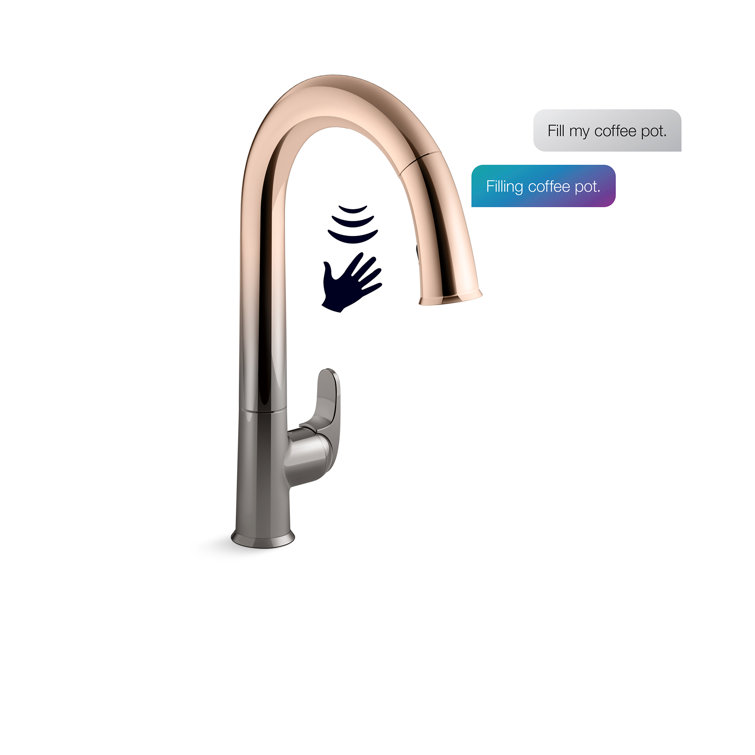 Sensate Kitchen Faucet With KOHLER Konnect And Voice-Activated Technology