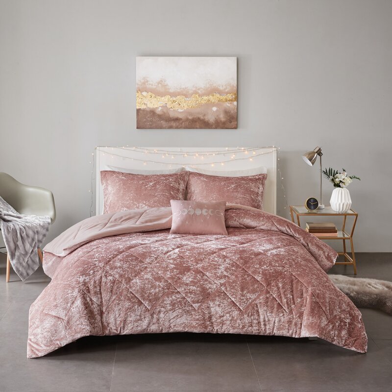 blush comforter set wayfair