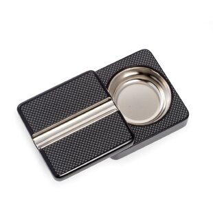 Stainless Steel Ashtray Windproof Smoke Tobacco Ash Tray Folding Cover Lid Eco 