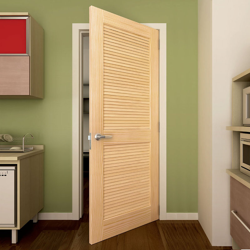 Kiby Louvered Solid Wood Unfinished Slab Standard Door Reviews Wayfair