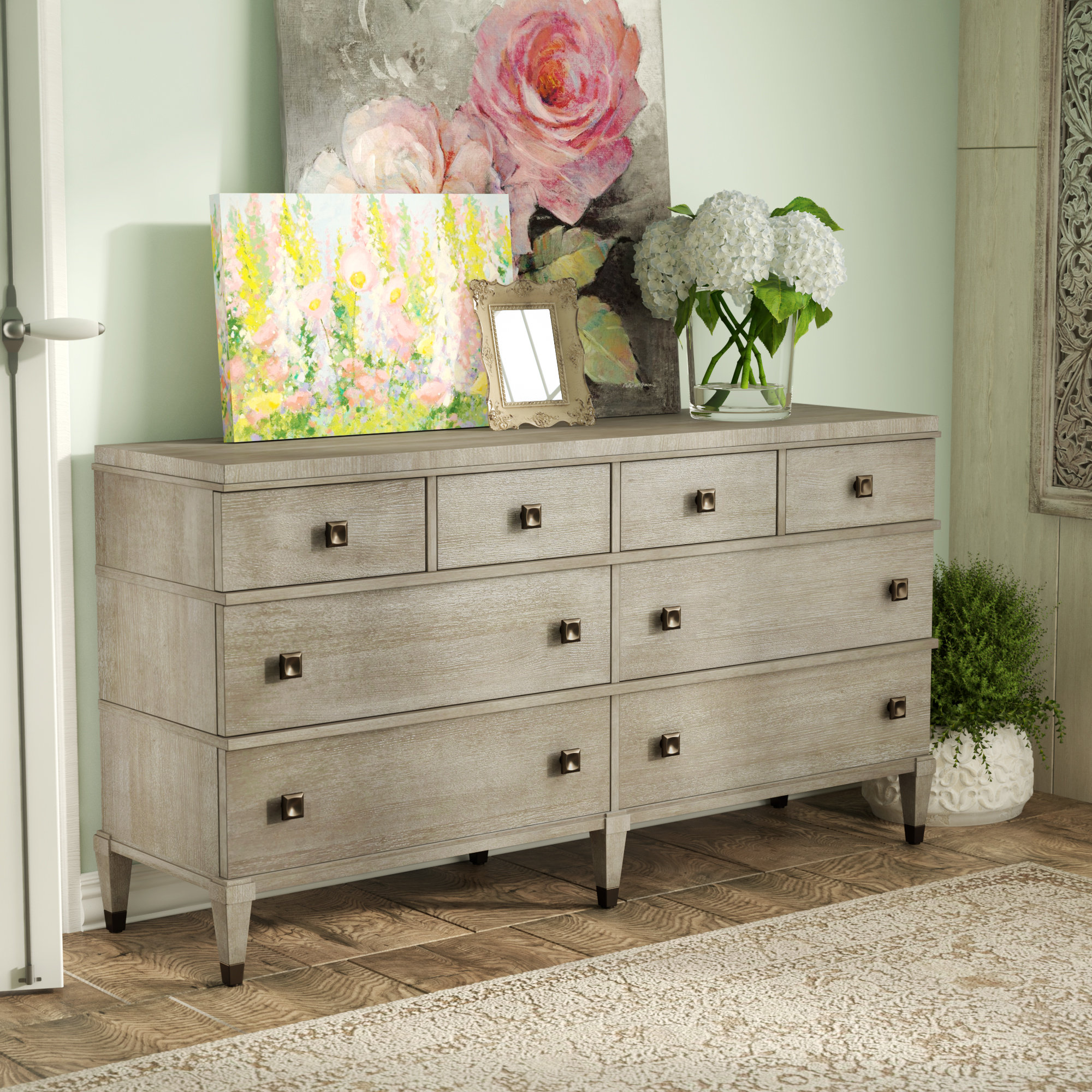 8 drawer dressing table