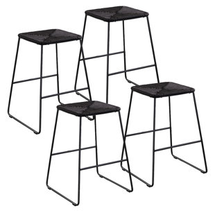 Barstool Set Of 4 Wayfair Nordquist Stackable 4 Piece 25 5 Patio Bar Stool Set