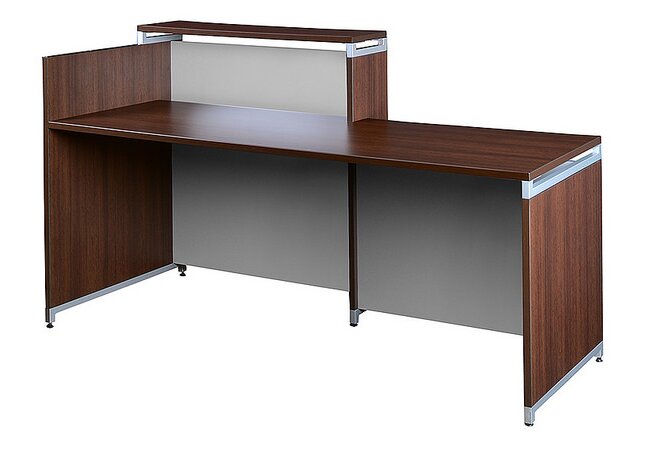 Brayden Studio Varya Rectangular Reception Desk Wayfair