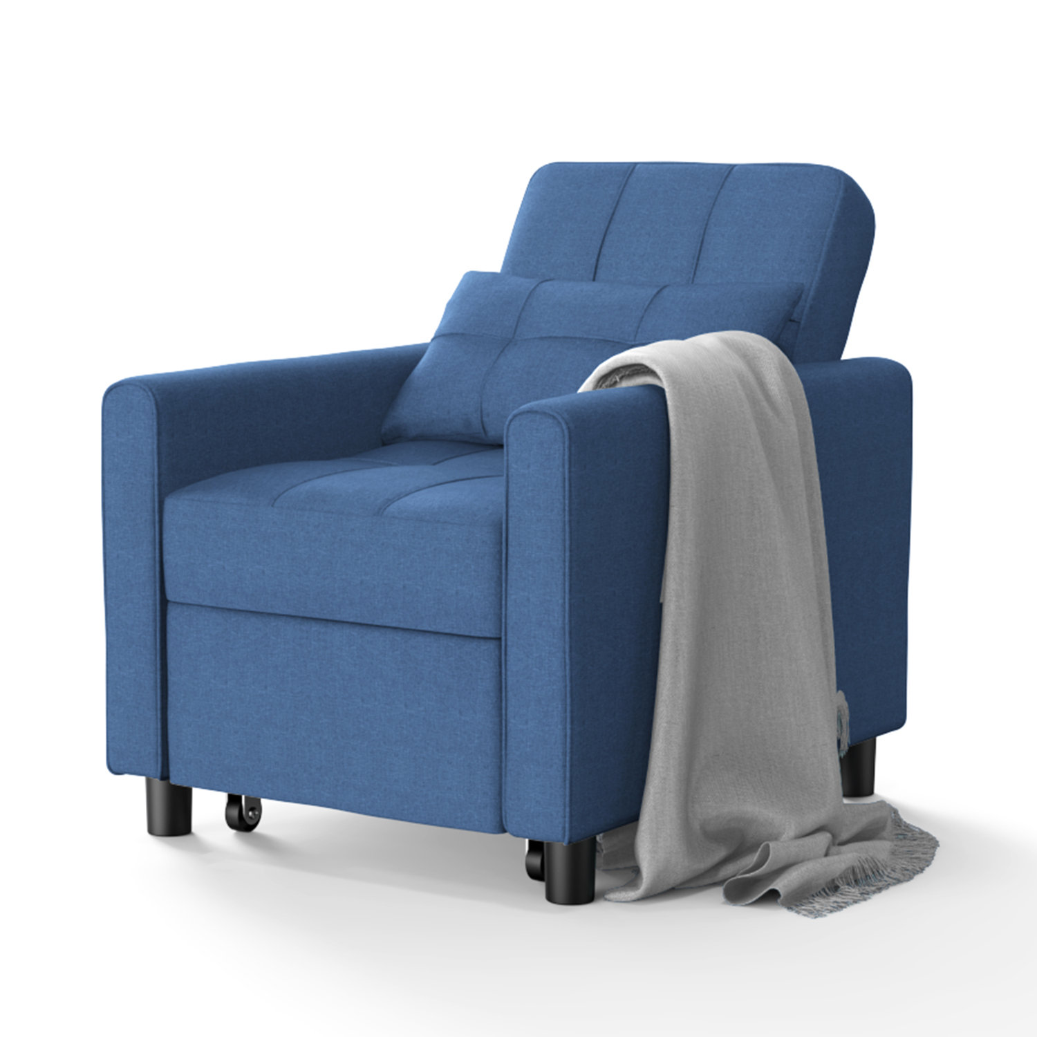 wide swivel convertible chair