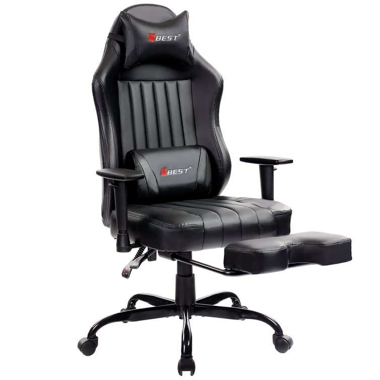 White-05 Racing Style High Back PU Leather Chair Executive and Ergonomic Style Swivel Chair with Headrest and Lumbar Support XPELKYS Office Chair Gaming Chair Video Game Chair Computer Game Chair