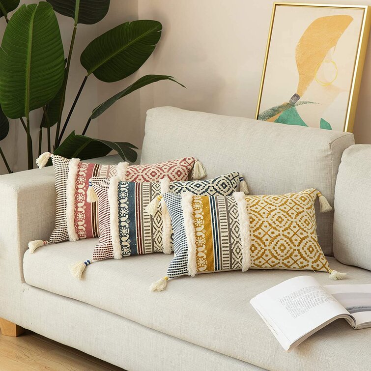 18" Coral Pink Pillow Case Sofa Throw Waist Cushion Cover Living Room Home Decor