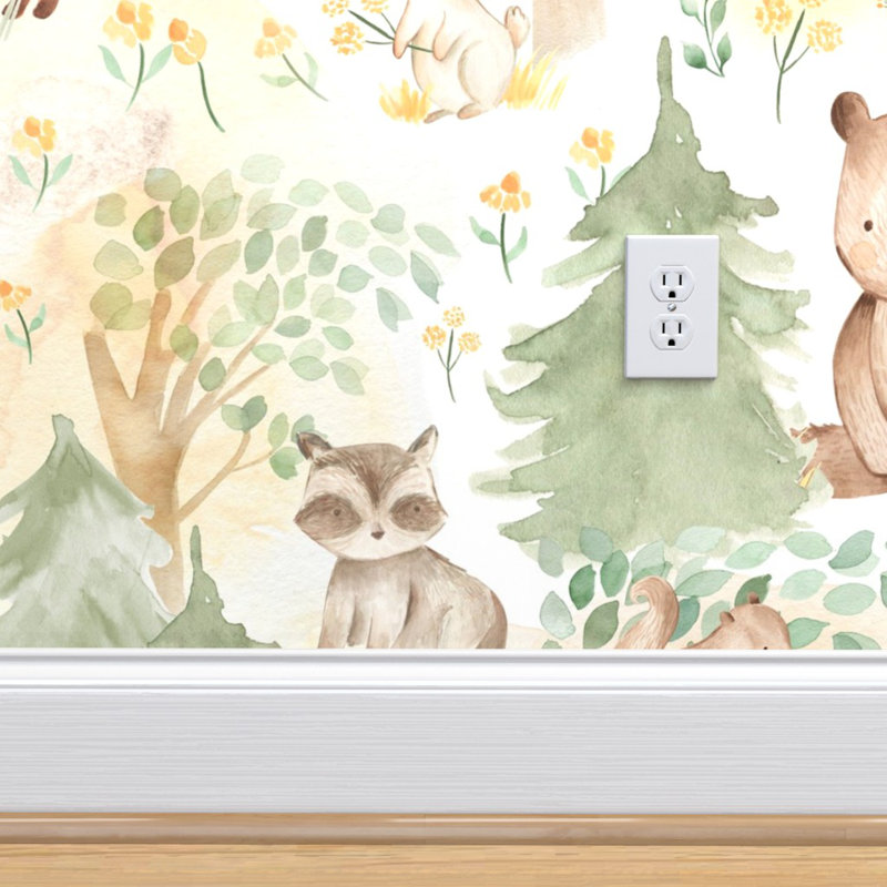 Isabelle Max Niesha Woodland Baby Animals Peel And Stick