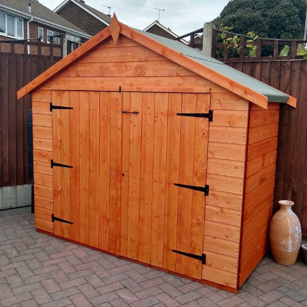 bike wooden shed