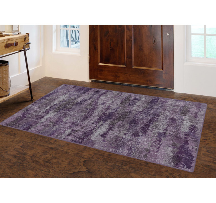 Wrought Studio Medfield Abstract Purple Area Rug & Reviews Wayfair