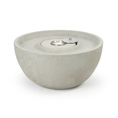 Stygg Glass Fiber Reinforced Concrete Fire and Water Fountain