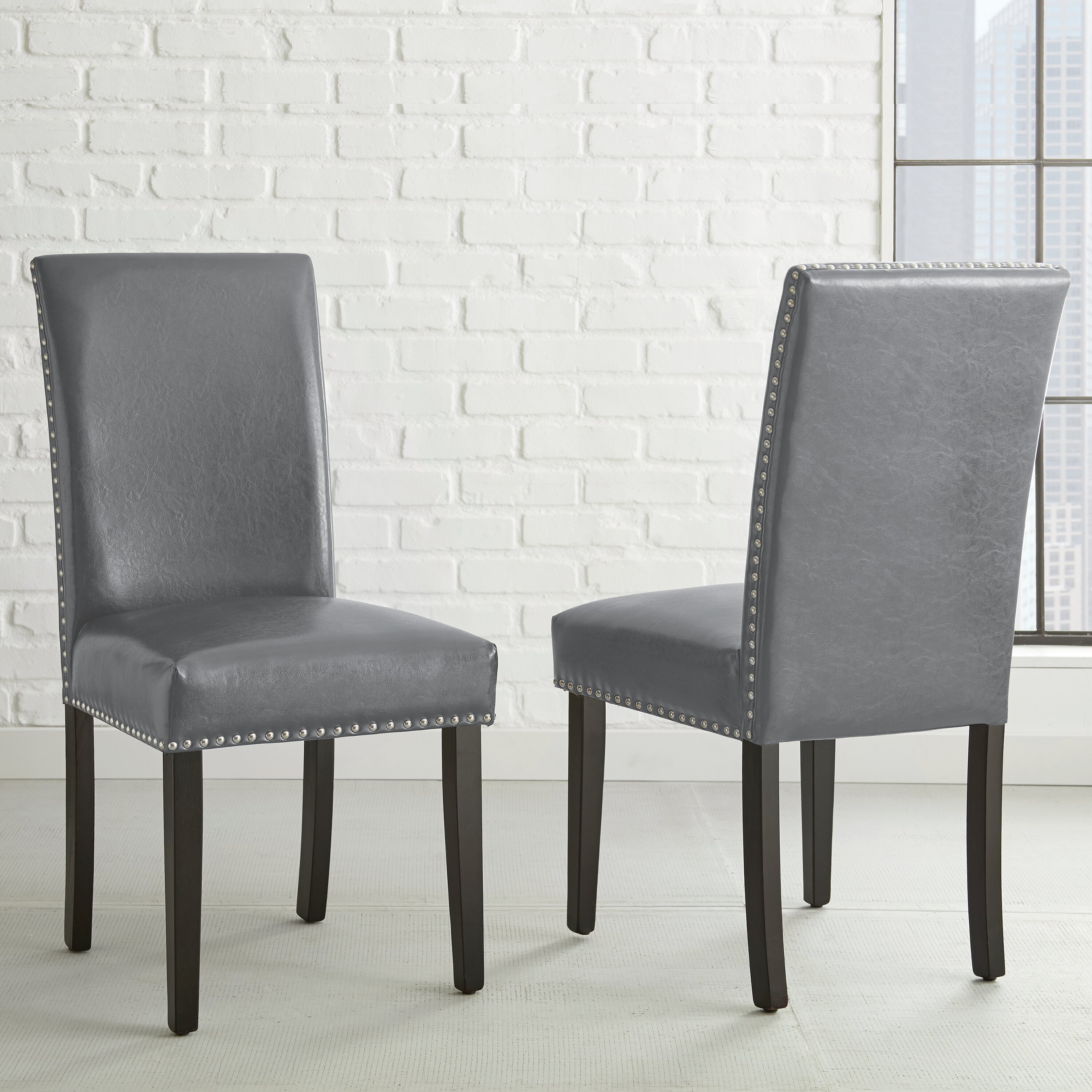 gray parsons dining chairs