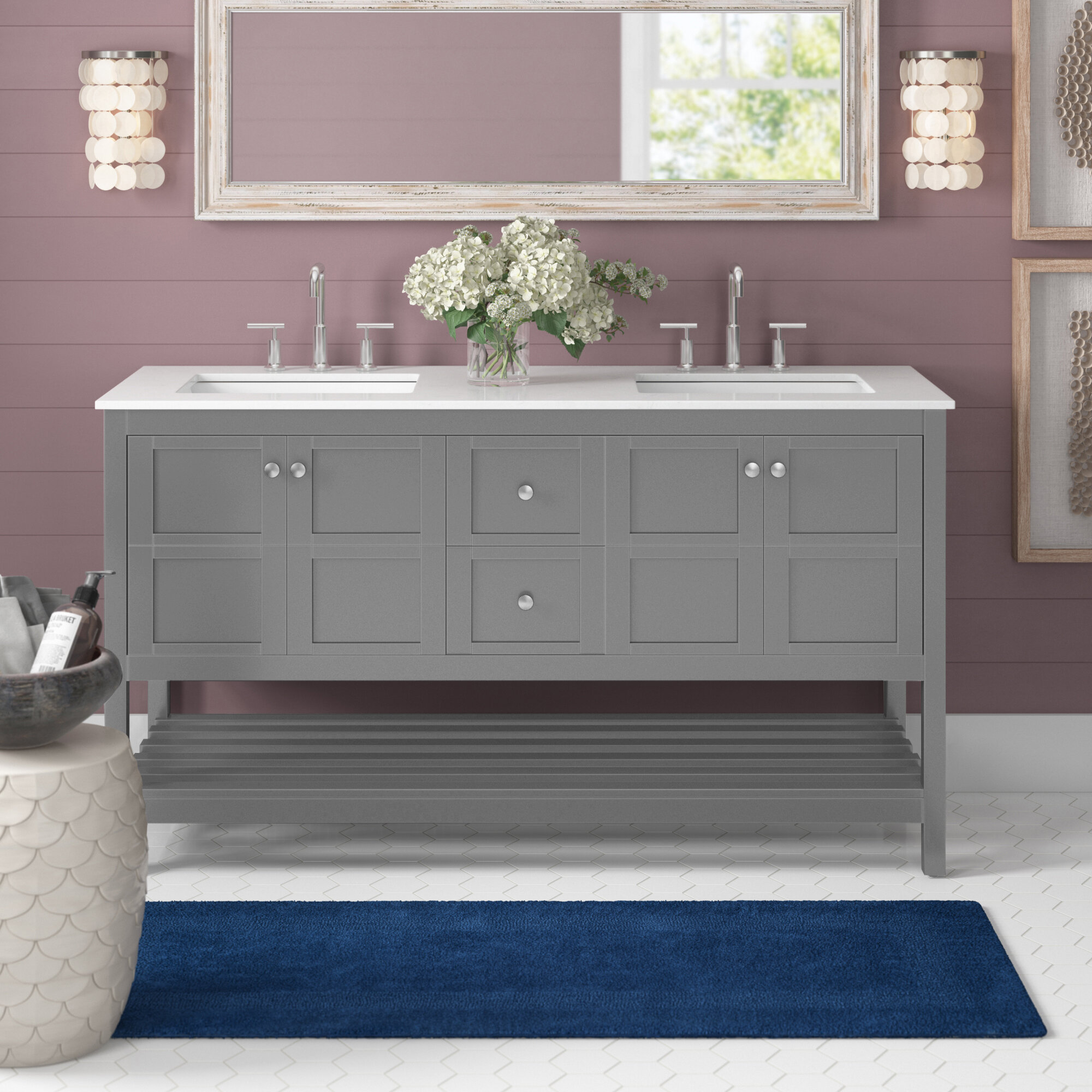 Double Gray Bathroom Vanities Youll Love In 2021 Wayfair