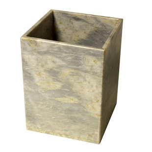 Go to store & view more images Rembrandt Home Polished Marble Waste Basket