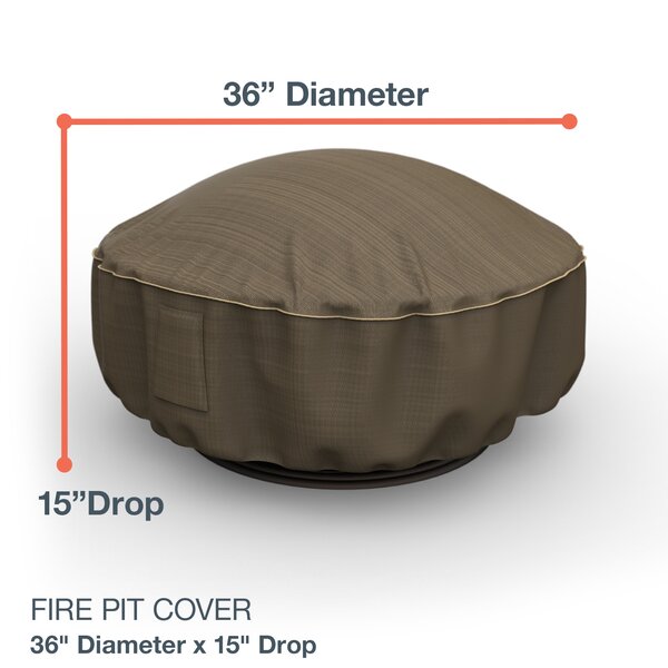 Arlmont & Co. McGraw Fire Pit Cover - Fits up to 36