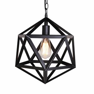 Metal Cage 1-Light Mini Pendant