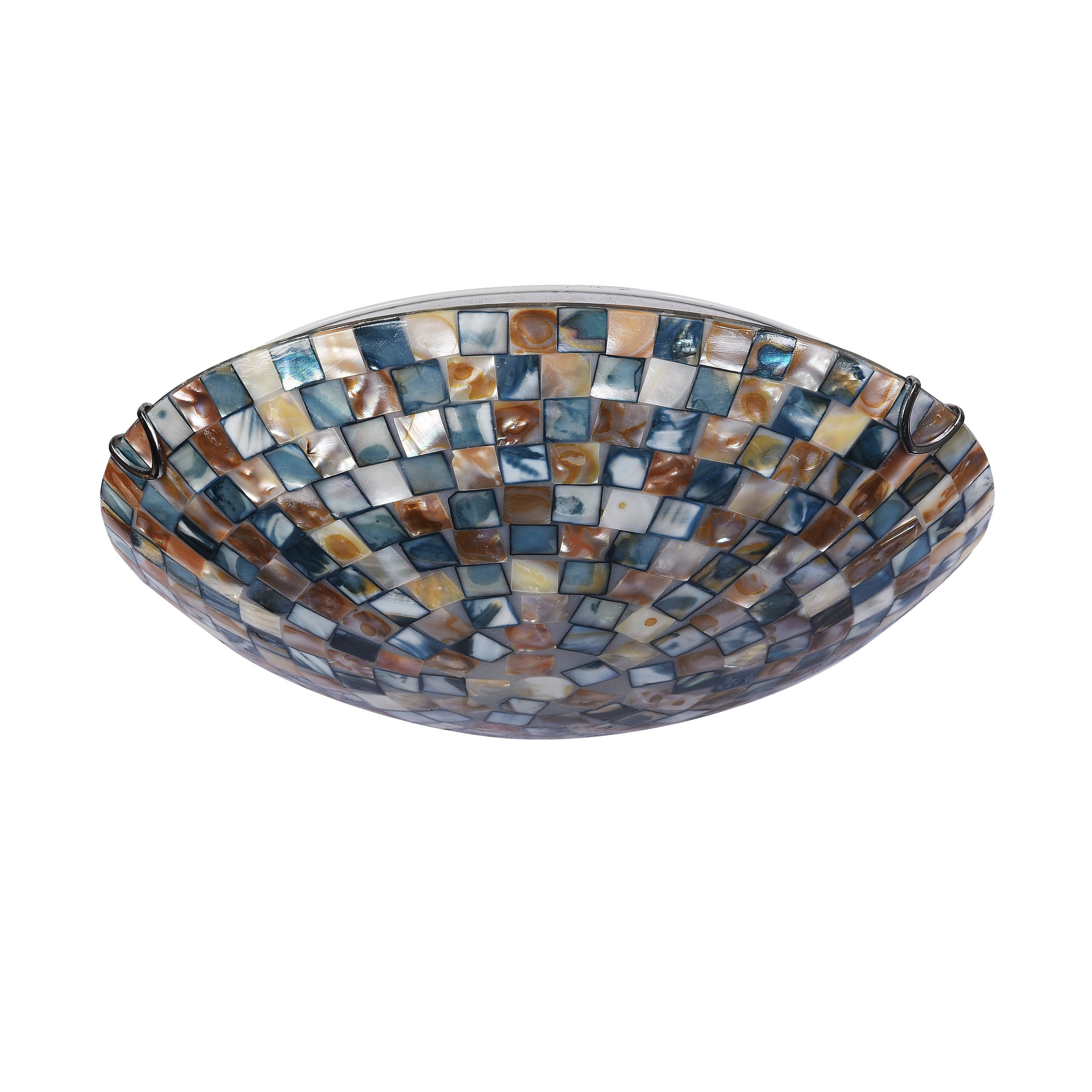 World Menagerie Leighton Mosaic 2 Light 11 8 Flush Mount World Menagerie Leighton Mosaic 2 Light