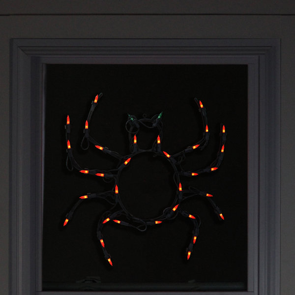 The Holiday Aisle 15 Spider Halloween Window Silhouette