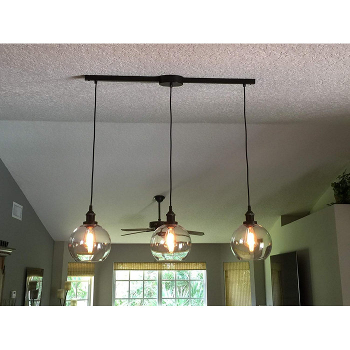 Williston Forge Kelling 3 Light Kitchen Island Linear Pendant